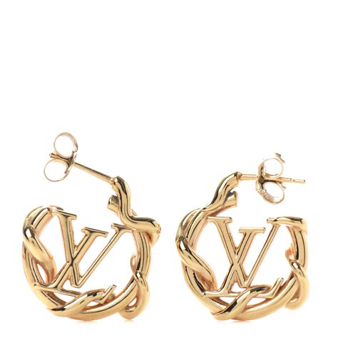 louis vuitton garden hoop earrings